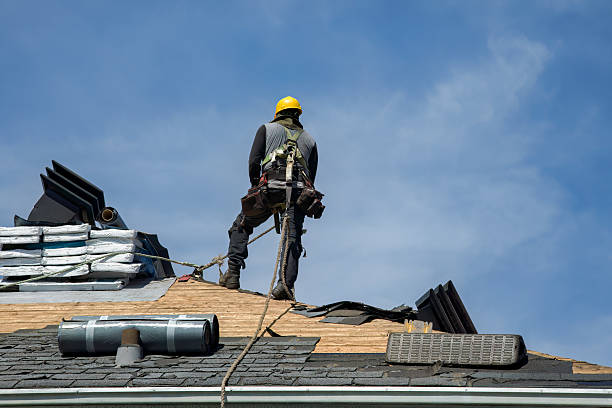Professional Gutter Installation technician working in Saint Michael, PA